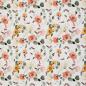 Preview: Baumwolljersey Blüten Apricot/Weiß Töne auf Weiß by Swafing